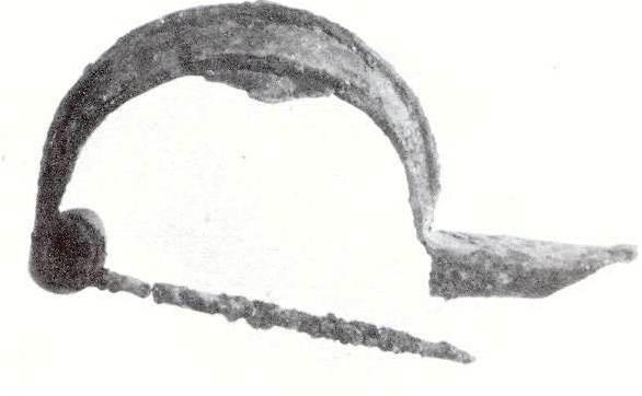 La fibula in bronzo della tomba n. 18 dell’Addolorata
