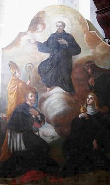 Apoteosi di San Francesco con Santa Chiara ed altri Santi 