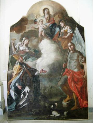 Madonna del Carmine con Santa Lucia e San Liberatore (San Vito?)